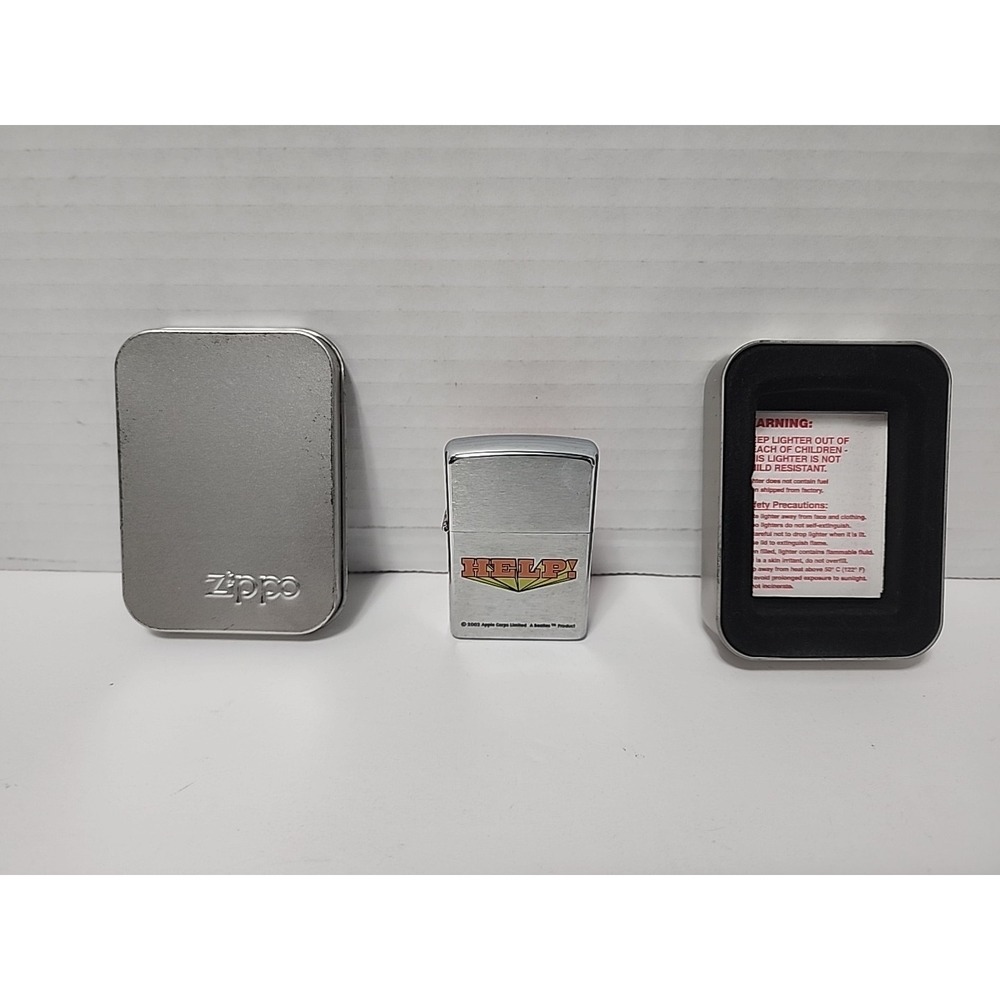 Zippo Lighter - The Beatles - HELP - John Lennon, Paul McCartney, George & Ringo